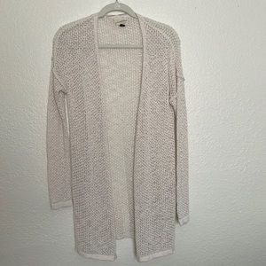 Lightweight cream long cardigan